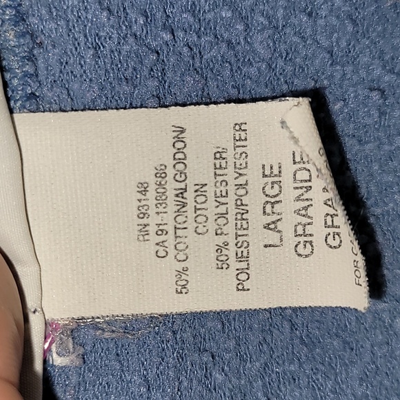 Made in USA. 90s. Morning Sun. Christmas Bear. Crewneck w/collar. Women's Large - Picture 3 of 15